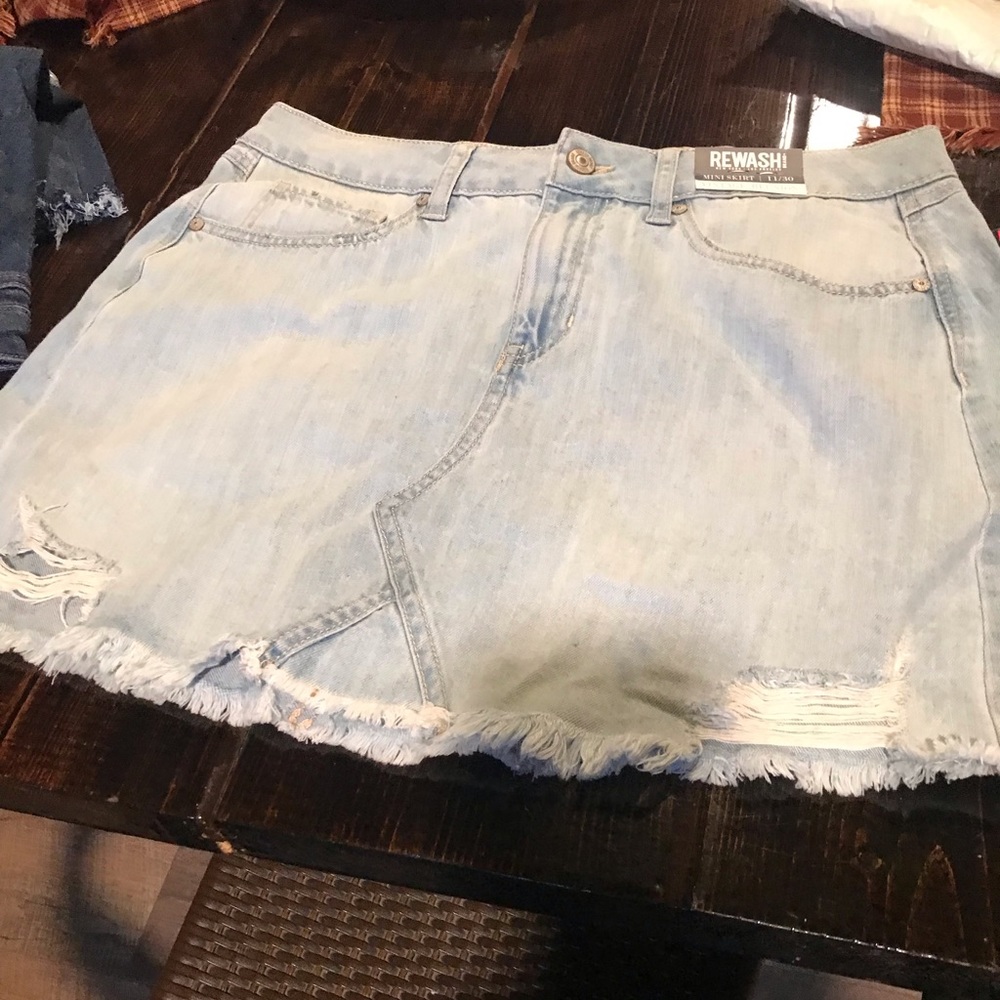 Rewash size 11 Jean mini skirt